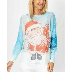 NWT Look Mode Santa Batwing Sweater